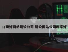 口碑好网站建设公司 建设网站公司哪家好