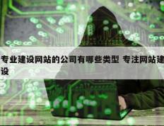 专业建设网站的公司有哪些类型 专注网站建设