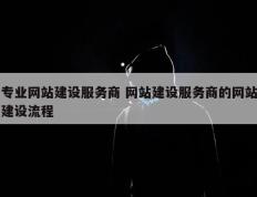 专业网站建设服务商 网站建设服务商的网站建设流程
