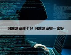 网站建设那个好 网站建设哪一家好