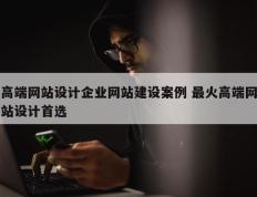 高端网站设计企业网站建设案例 最火高端网站设计首选
