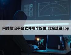 网站建设平台软件哪个好用 网站建设app