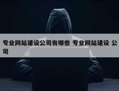 专业网站建设公司有哪些 专业网站建设 公司