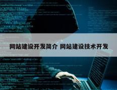 网站建设开发简介 网站建设技术开发