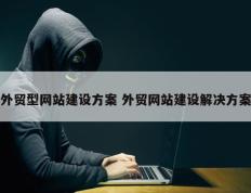 外贸型网站建设方案 外贸网站建设解决方案