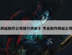 网站制作公司排行榜前十 专业制作网站公司