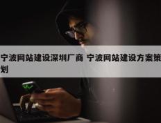 宁波网站建设深圳厂商 宁波网站建设方案策划