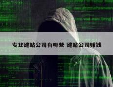 专业建站公司有哪些 建站公司赚钱