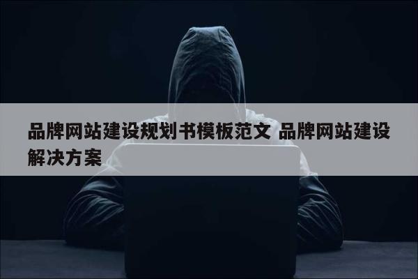 品牌网站建设规划书模板范文 品牌网站建设解决方案