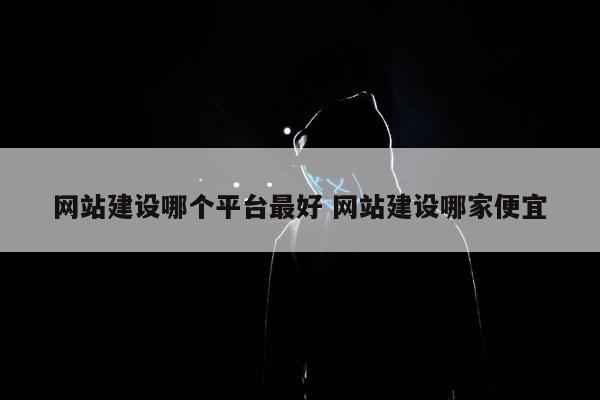 网站建设哪个平台最好 网站建设哪家便宜