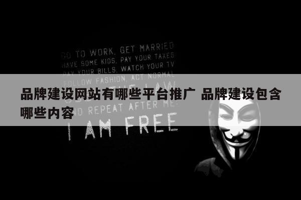 品牌建设网站有哪些平台推广 品牌建设包含哪些内容