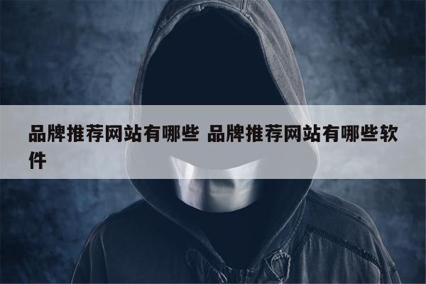 品牌推荐网站有哪些 品牌推荐网站有哪些软件