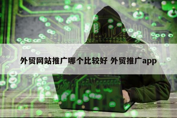 外贸网站推广哪个比较好 外贸推广app