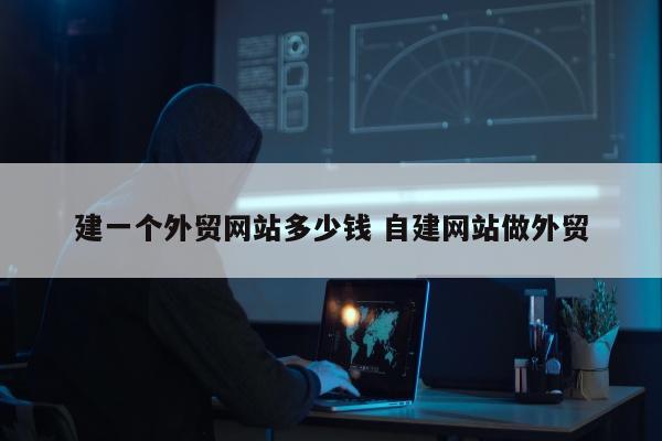 建一个外贸网站多少钱 自建网站做外贸