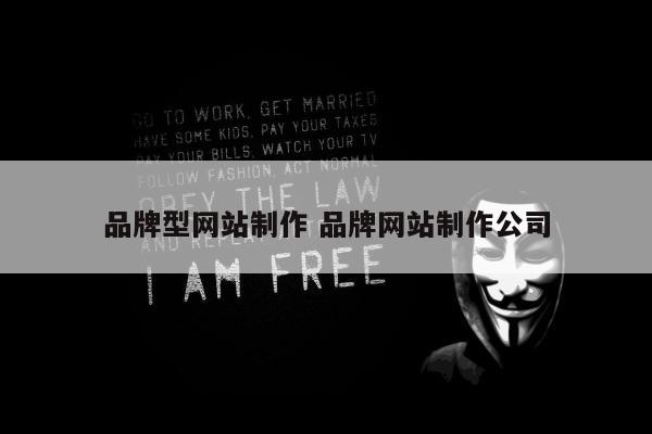 品牌型网站制作 品牌网站制作公司