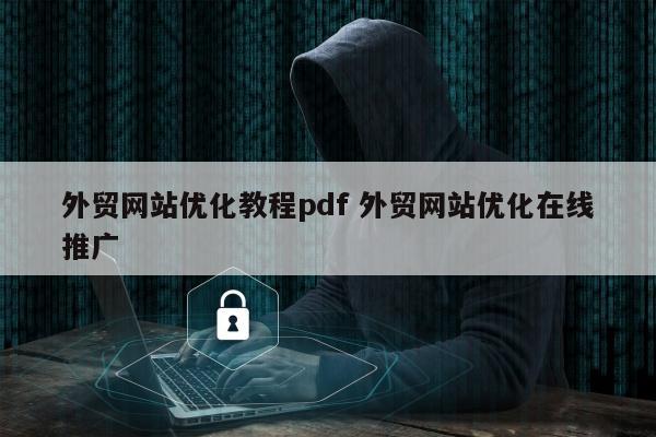 外贸网站优化教程pdf 外贸网站优化在线推广
