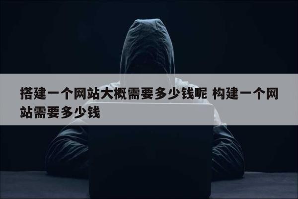 搭建一个网站大概需要多少钱呢 构建一个网站需要多少钱