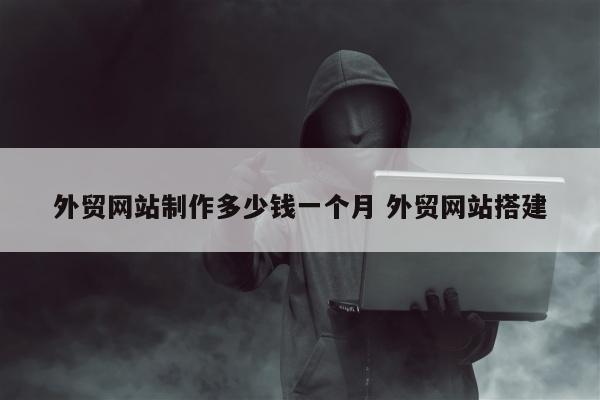 外贸网站制作多少钱一个月 外贸网站搭建