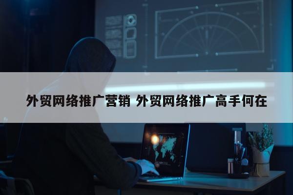 外贸网络推广营销 外贸网络推广高手何在