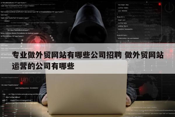 专业做外贸网站有哪些公司招聘 做外贸网站运营的公司有哪些