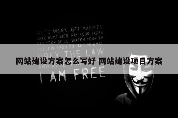 网站建设方案怎么写好 网站建设项目方案