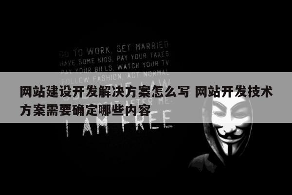 网站建设开发解决方案怎么写 网站开发技术方案需要确定哪些内容