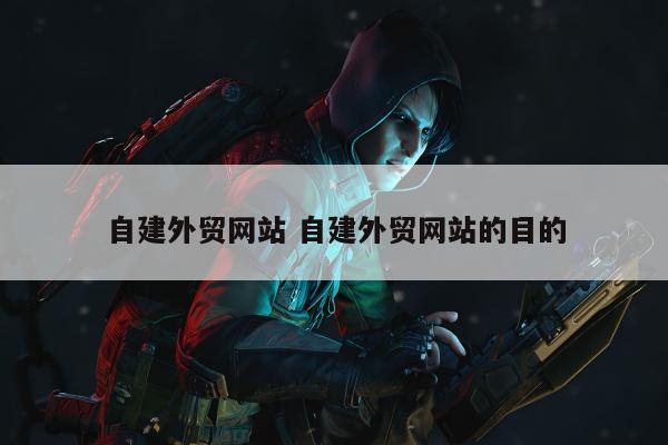 自建外贸网站 自建外贸网站的目的