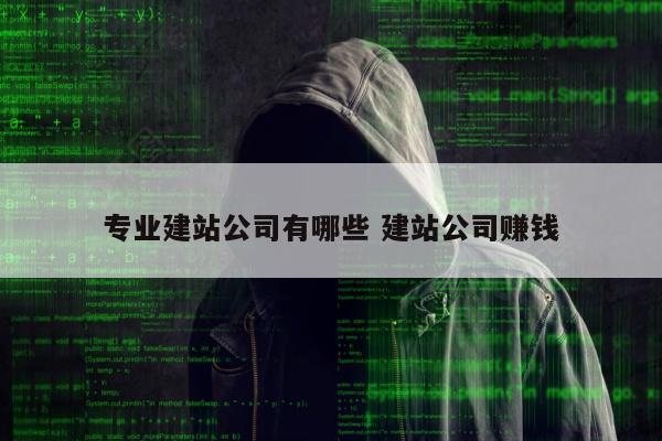专业建站公司有哪些 建站公司赚钱